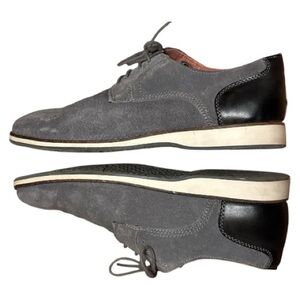 STEVE MADDEN Gray Suede Men's Shoes